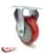 Service Caster 4 Inch Red Polyurethane Wheel Rigid Top Plate Caster SCC-20R414-PPUB-RED - alternate 2